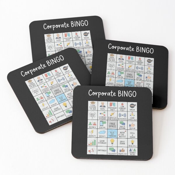 Item preview, Corporate Bingo Funny Office Humor Business Buzzwords Workplace Meme designed and sold by YOUNG DREAM STORE.
