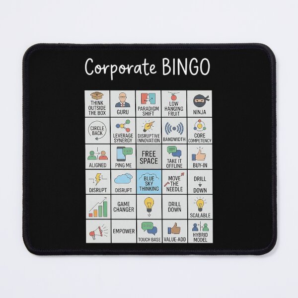 Item preview, Corporate Bingo Funny Office Humor Business Buzzwords Workplace Meme designed and sold by YOUNG DREAM STORE.