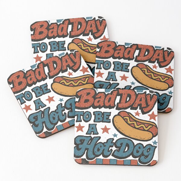 Item preview, Bad Day To Be A Hot Dog Funny BBQ Cookout 4th of July Summer Graphic designed and sold by CHariliha-ka.