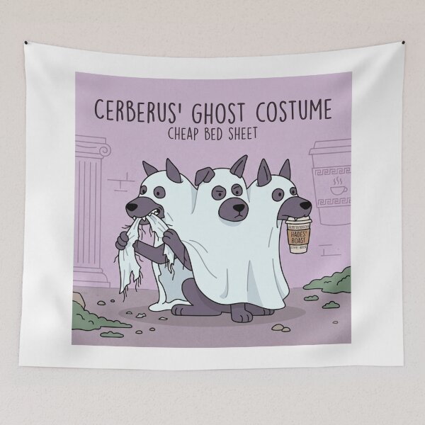 Item preview, Cerberus Ghost Costume Hades Roast Funny Mythology Art designed and sold by codex antique.