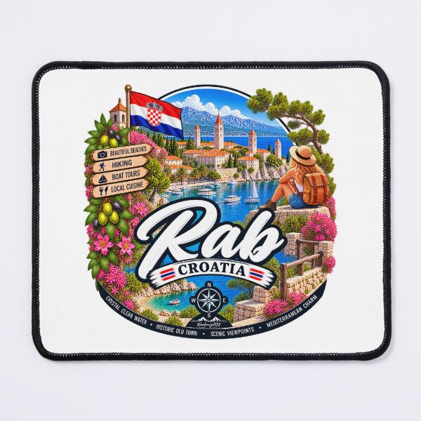 Item preview, Rab Island Croatia – Dreamlike Adriatic Coast Old Town & Hiking Adventures designed and sold by Wandervogel123.