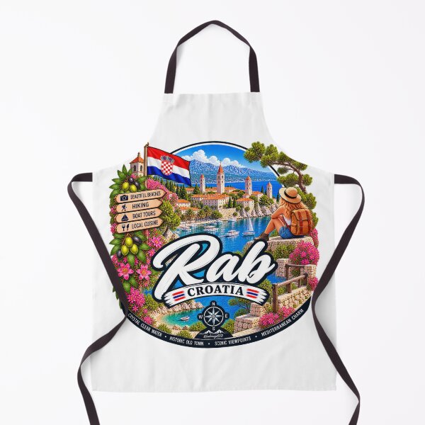 Item preview, Rab Island Croatia – Dreamlike Adriatic Coast Old Town & Hiking Adventures designed and sold by Wandervogel123.