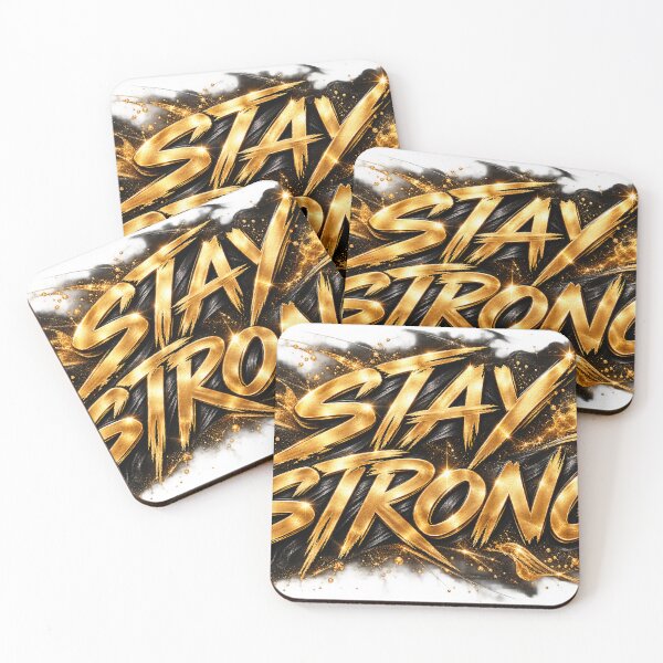 Item preview, Stay Strong – Luxury Black & Gold Motivation designed and sold by Inrastylish888.
