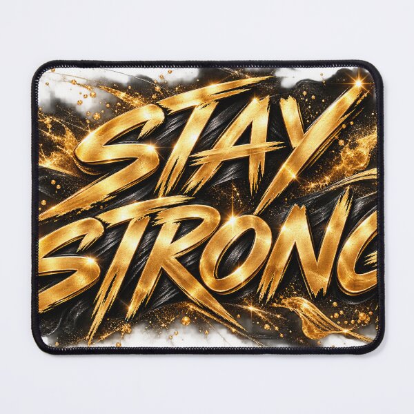 Item preview, Stay Strong – Luxury Black & Gold Motivation designed and sold by Inrastylish888.
