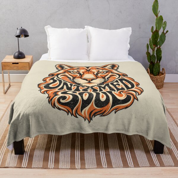 Item preview, Untamed Soul – Bold Tiger Portrait and Flowing Typography designed and sold by AwesomeBeyondLimits.