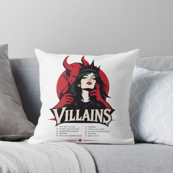 Item preview, Queens of the Stone Age Villains Album Tracklist Graphic Design designed and sold by Lucky Bubble Smile Shop.