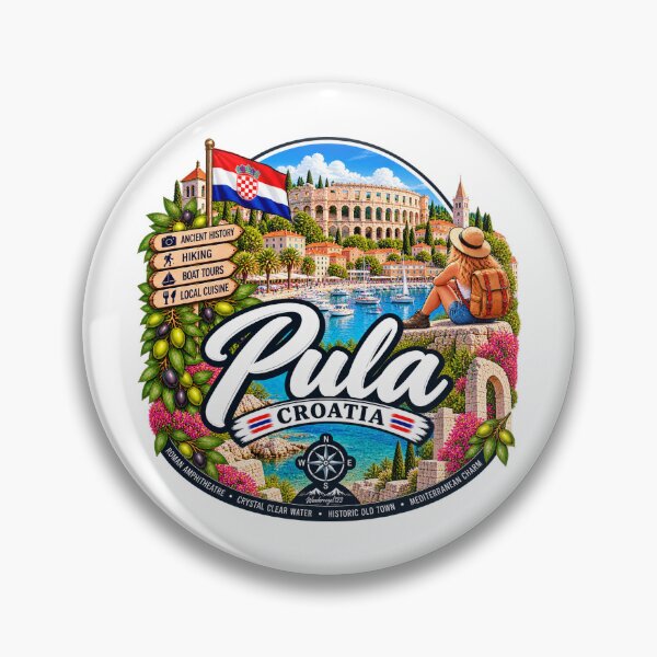 Item preview, Pula Croatia – Roman Amphitheater Adriatic Coast & Hiking Adventures designed and sold by Wandervogel123.