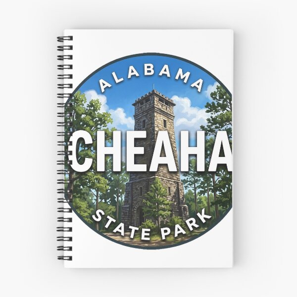 Item preview, Cheaha State Park Alabama Stone Tower Round Badge Sticker designed and sold by DetourDgn.