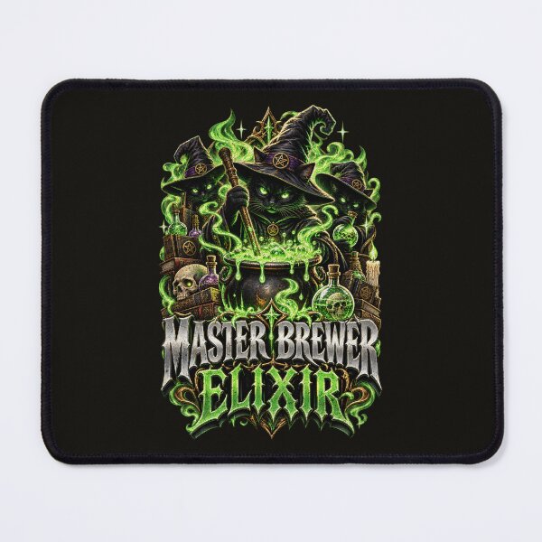 Item preview, Master Brewer Elixir – Green Potion Wizard Fantasy Art designed and sold by AwesomeBeyondLimits.