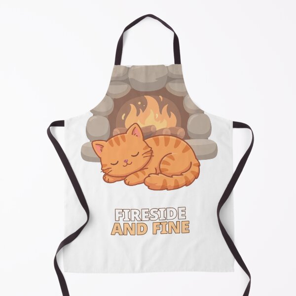 Item preview, Fireside and Fine Cozy Cat Winter designed and sold by ThreeFlyingAces.