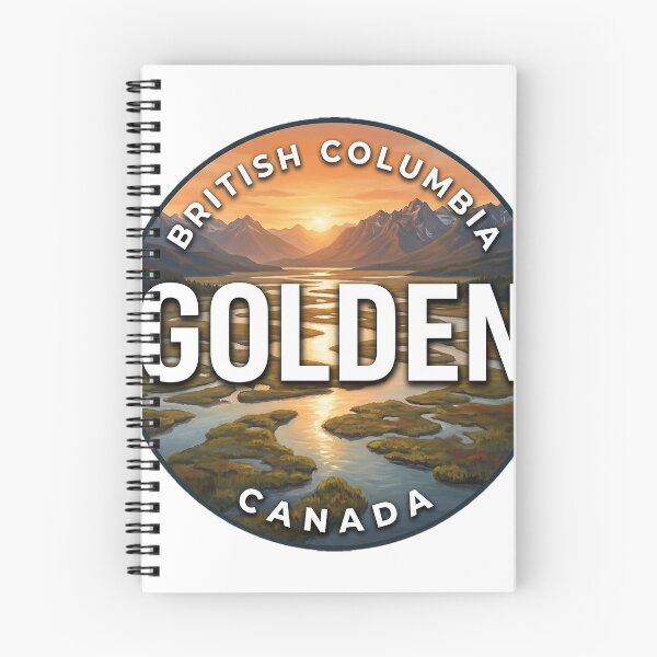 Item preview, Golden British Columbia Canada Columbia Wetlands Round Badge Sticker designed and sold by DetourDgn.