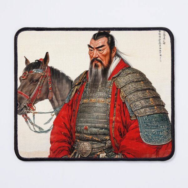 Item preview, Great Khan Warrior - Painterly Nomadic Empire Portrait Art designed and sold by nhk999.