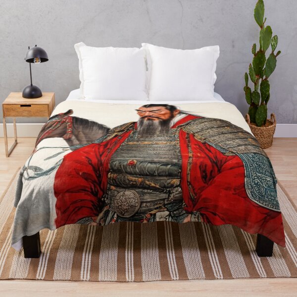 Item preview, Great Khan Warrior - Painterly Nomadic Empire Portrait Art designed and sold by nhk999.