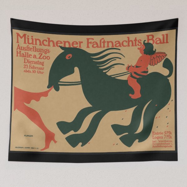 Item preview, Munich Carnival Ball Zoo Exhibition 1909 designed and sold by artofuniverse.
