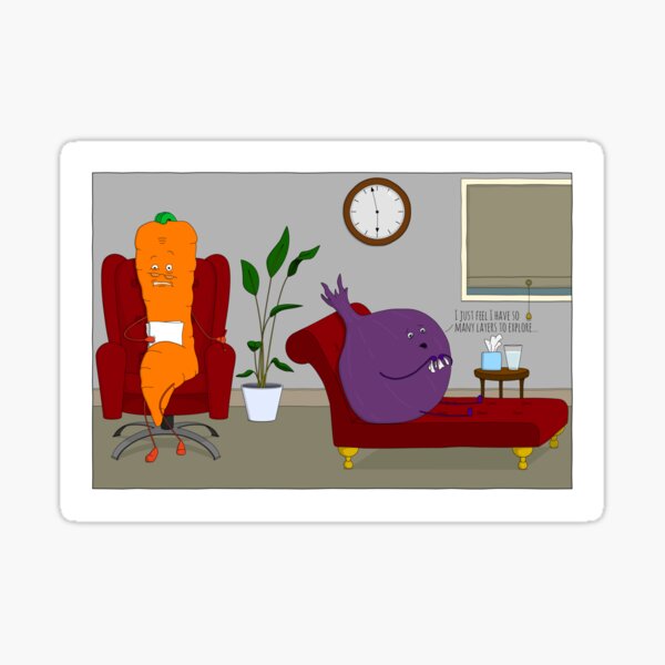 Vegetables Have Feelings... Sticker