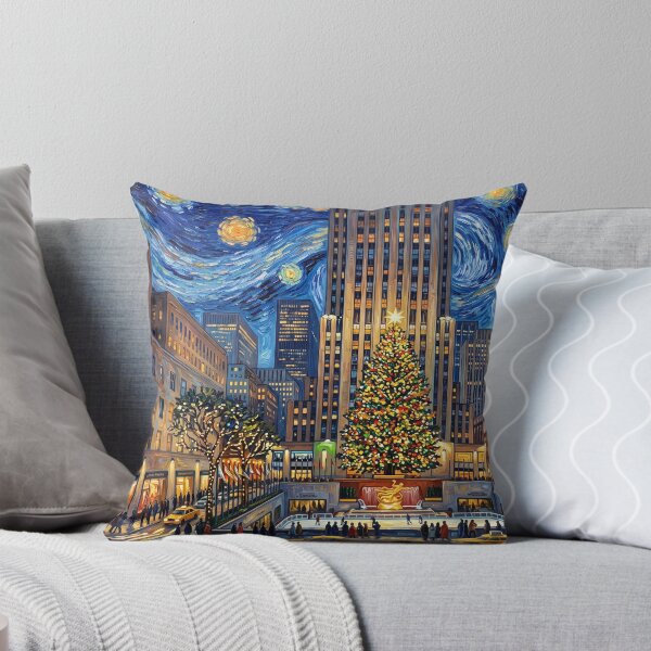 Item preview, Rockefeller Center Christmas Tree Under Starry Night designed and sold by Bad-Decisions-Designs.