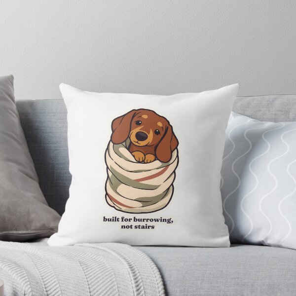 Item preview, Funny Dachshund Built for Burrowing Not Stairs designed and sold by OuqCreations.
