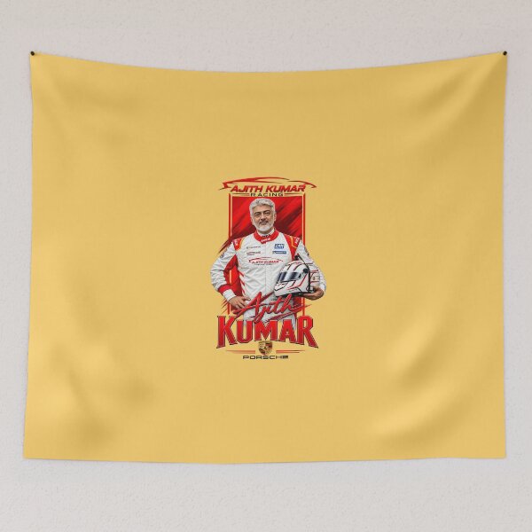 Item preview, Ajith Kumar Racing Poster – Thala Motorsport Red Racing Fan Art designed and sold by lexxclothing.
