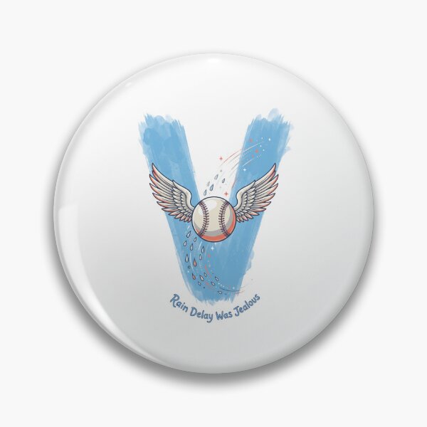 Item preview, Rain Delay Baseball Victory Winged Ball Art designed and sold by AURA Vibes.