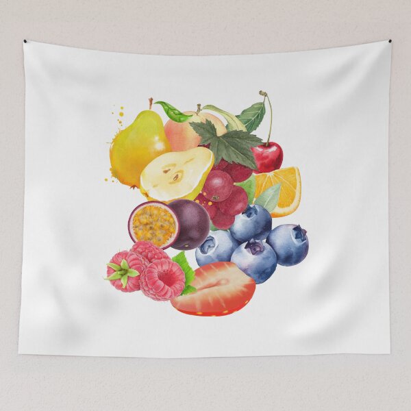 Item preview, Watercolor Fruits – Colorful Fruit and Berry Botanical Illustration designed and sold by SVALANART.