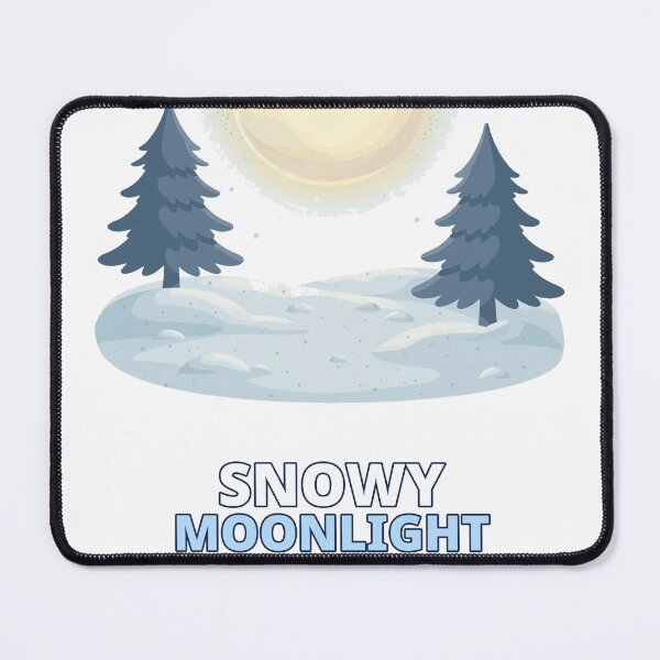 Item preview, Snowy Moonlight Winter Night designed and sold by ThreeFlyingAces.