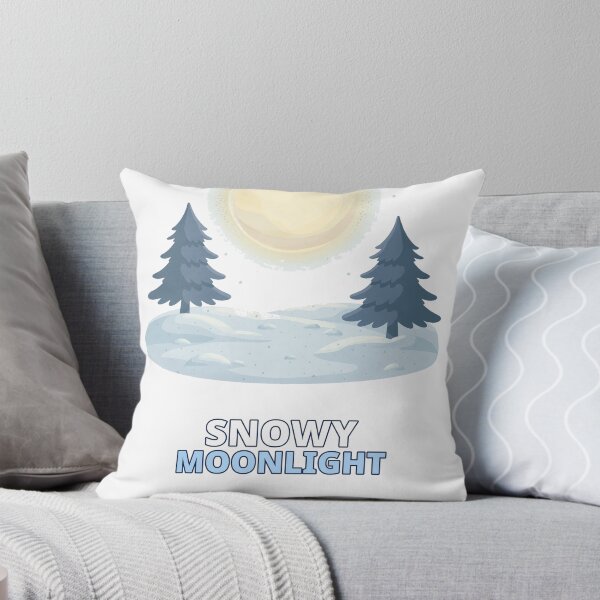 Item preview, Snowy Moonlight Winter Night designed and sold by ThreeFlyingAces.