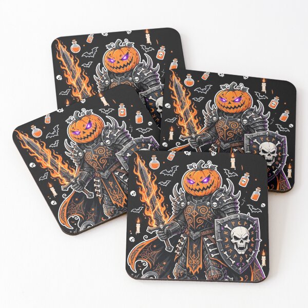 Item preview, The Pumpkin Knight — Champion of the Cursed Realm designed and sold by DibujandoPorfa.