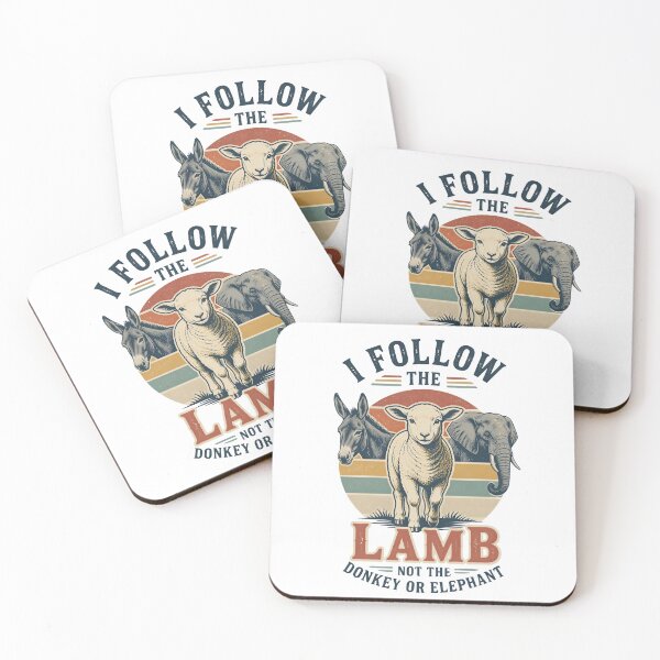 Item preview, I Follow The Lamb Not The Donkey Or Elephant designed and sold by Positive&FunnyThings.