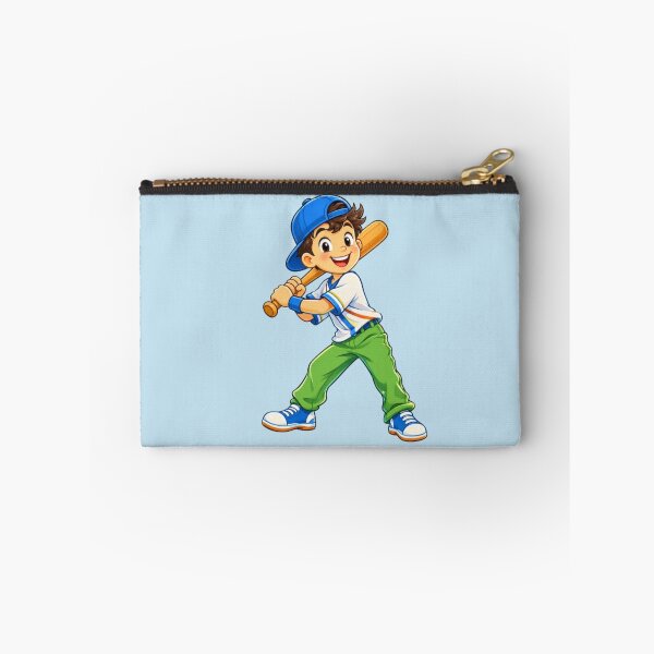Item preview, Happy Baseball Boy Cartoon Batter designed and sold by Dew Drop Designs.