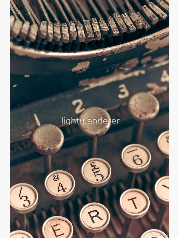 "Vintage Typewriter" Poster for Sale by lightwanderer Redbubble
