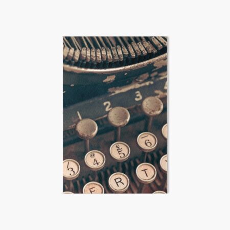 Vintage Typewriter Art Board Print