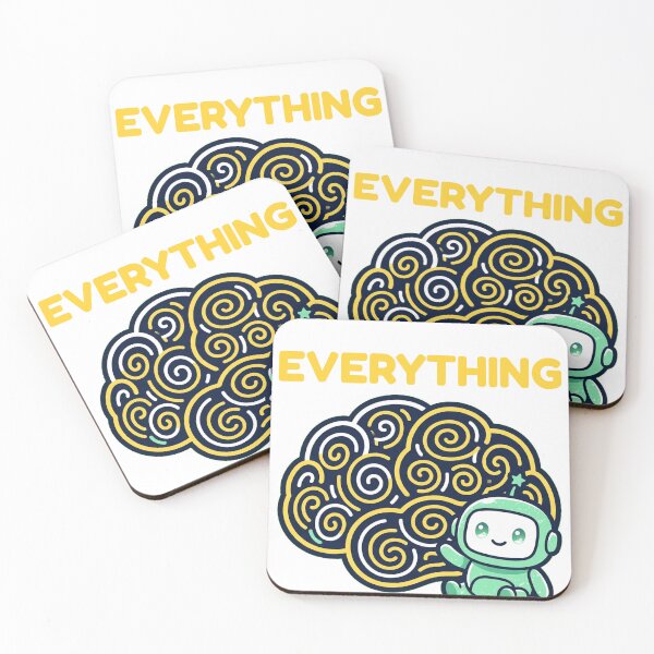 Item preview, Question Everything - Cute Robot Brain designed and sold by AniaArtStudio.