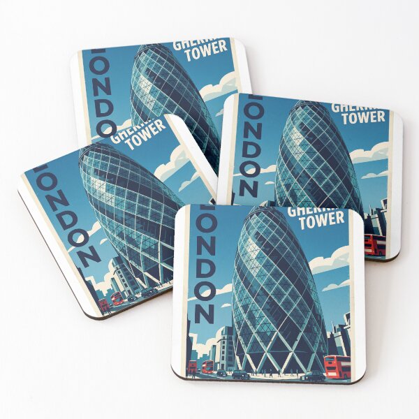 Item preview, The Gherkin Tower — An Icon of Modern London designed and sold by Bad-Decisions-Designs.