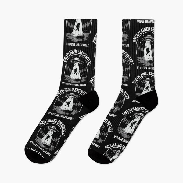 Item preview, Unexplained Encounters Believe The Unbelievable Cryptid Paranormal UFO Bigfoot Loch Ness Monster designed and sold by FolkGraphics.