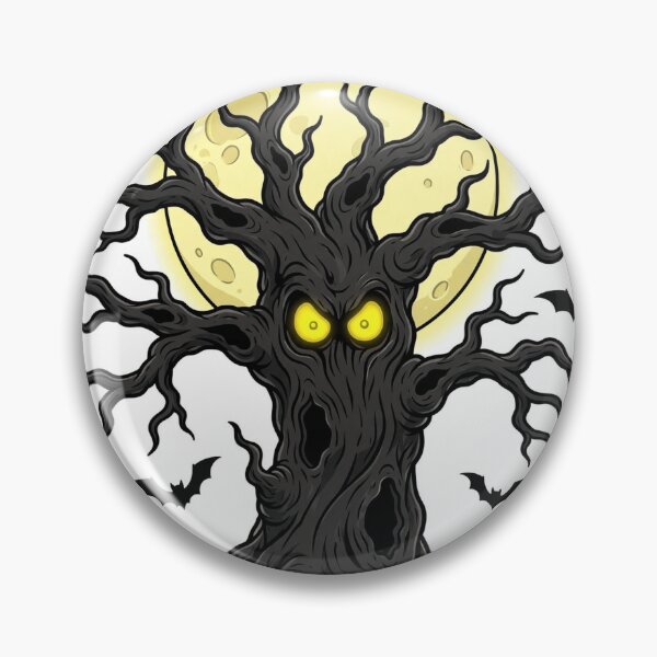 Artikelvorschau, Spooky Tree Creepy Eyes Halloween Shirt entworfen und verkauft von Arrow60.