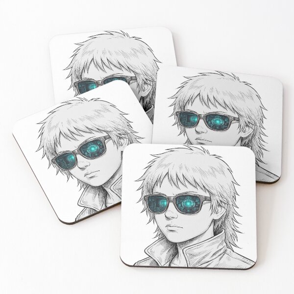 Item preview, Kei Akira — Cryogenic Chamber Corridor Reflected in Her Wayfarer Shades designed and sold by Bad-Decisions-Designs.