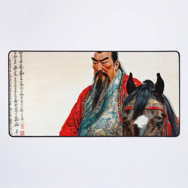 Item preview, Horse Lord of the Steppes - Epic Historical Portrait Art designed and sold by nhk999.