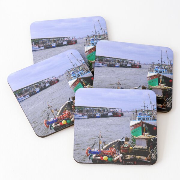 Item preview, Colourful Fishing Boats at North Shields Fish Quay designed and sold by Violaman.