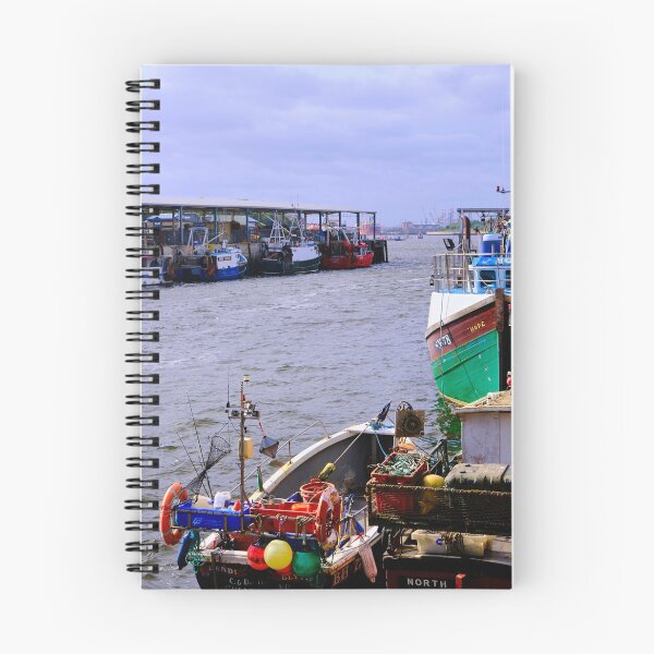 Item preview, Colourful Fishing Boats at North Shields Fish Quay designed and sold by Violaman.