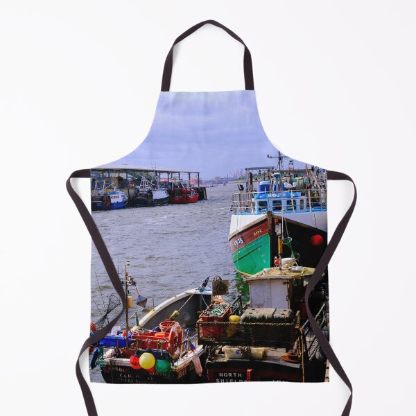 Item preview, Colourful Fishing Boats at North Shields Fish Quay designed and sold by Violaman.