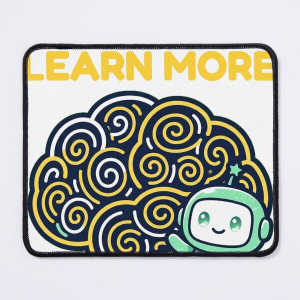 Item preview, Dream Big Learn More - Cute Robot Brain designed and sold by AniaArtStudio.