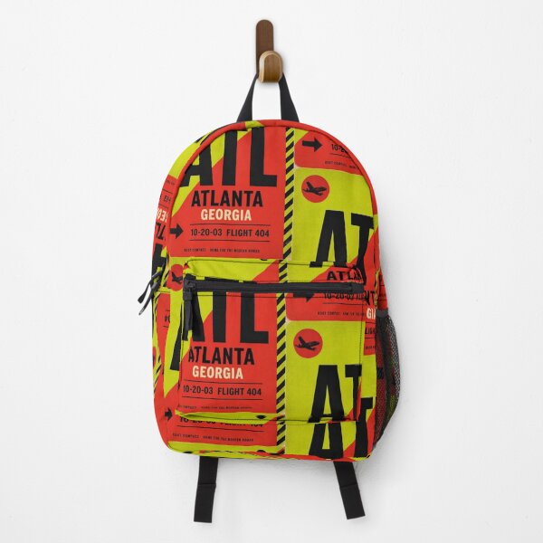 Item preview, ATL Airport Code Luggage Tag – Volt Green & Red Retro Airline Design designed and sold by rootcompass.