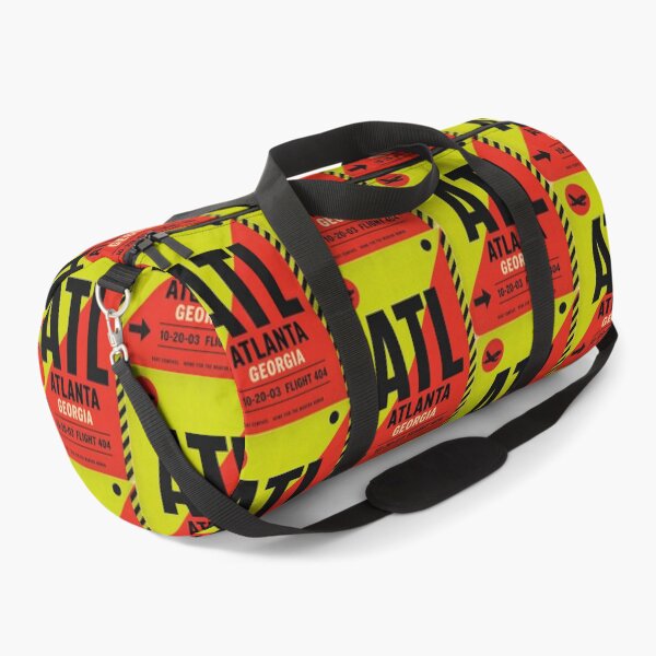 Item preview, ATL Airport Code Luggage Tag – Volt Green & Red Retro Airline Design designed and sold by rootcompass.