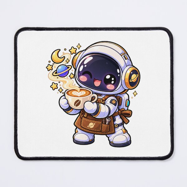 Item preview, Cute Astronaut Barista Kawaii Space Coffee Lover designed and sold by WeirdlyMild.