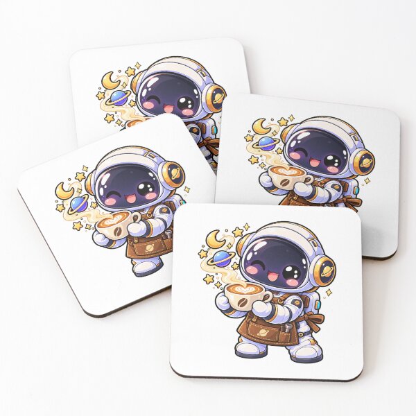 Item preview, Cute Astronaut Barista Kawaii Space Coffee Lover designed and sold by WeirdlyMild.