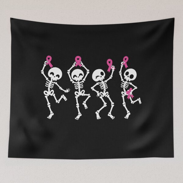 Item preview, Dancing Skeletons Pink Ribbons Breast Cancer  designed and sold by Designart68.