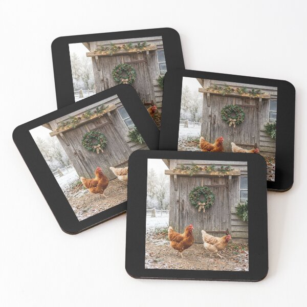 Item preview, Rustic Christmas Hens  designed and sold by Tienda-Vane.