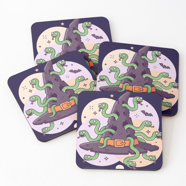 Item preview, Cute Medusa Witch Hat Orange Belt: Funny Halloween Art designed and sold by codex antique.
