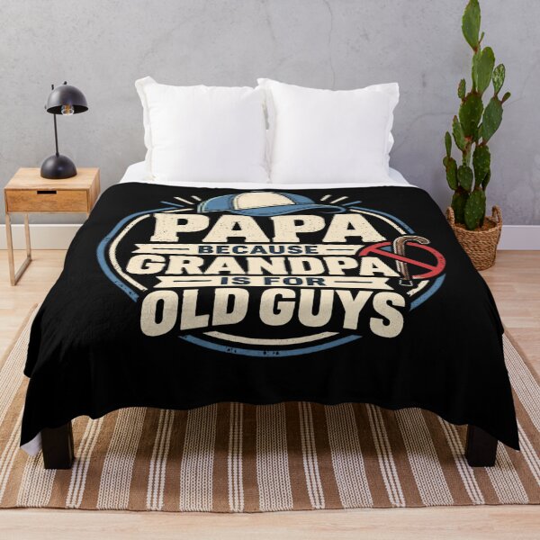 Item preview, Papa Because Grandpa Is For Old Guys Grandfather Grandparent designed and sold by FolkGraphics.