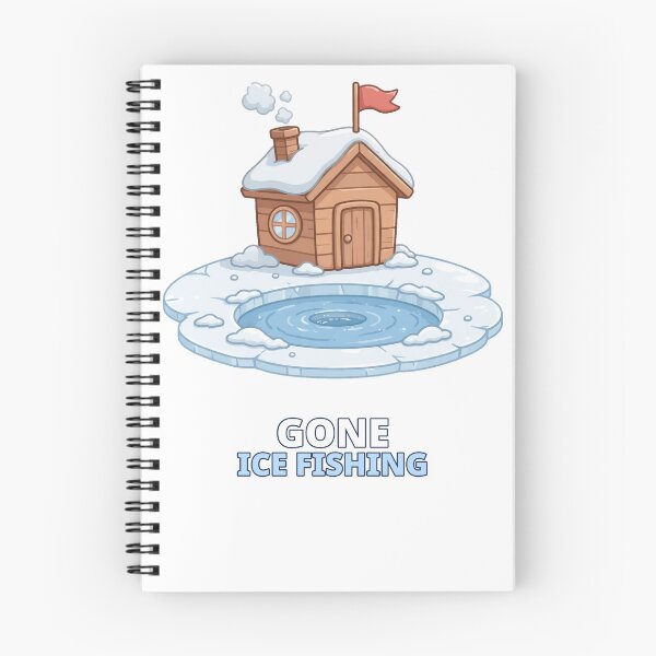Item preview, Gone Ice Fishing Funny Winter designed and sold by ThreeFlyingAces.